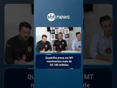Quadrilha que lavava dinheiro para o tráfico é desmantelada em Mato Grosso | #SBTBrasil