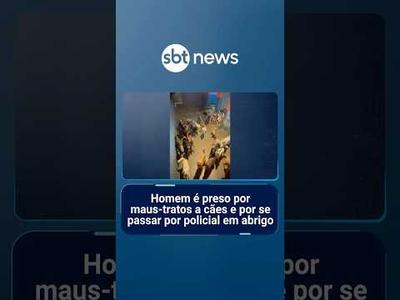SP: Homem é preso por maus-tratos a cães e por se passar por policial em abrigo | #SBTManhã