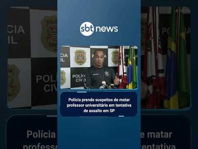 Polícia prende suspeitos de matar professor em tentativa de assalto em SP | #SBTBrasil