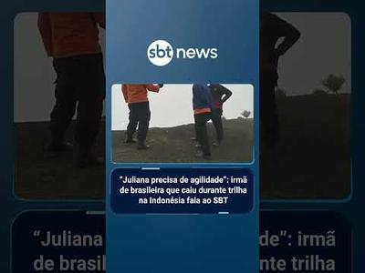 Irmã de Juliana Marins, desaparecida após cair durante trilha na Indonésia, fala ao SBT