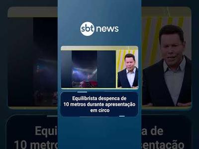 Equilibrista despenca de 10 metros durante apresentação em circo no RJ | #PrimeiroImpacto
