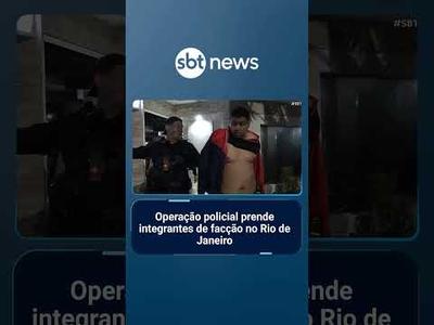 Polícia prende integrantes de facções que forneciam armas e drogas no Alemão | #SBTBrasil