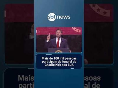 Mais de 100 mil se reúnem em estádio para funeral de Charlie Kirk nos EUA | #SBTNotícias