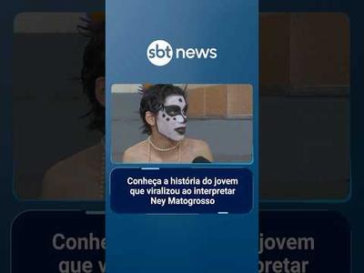 Conheça a história do jovem que viralizou ao interpretar Ney Matogrosso | #SBTNotícias