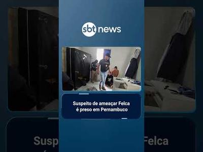Homem que ameaçou influenciador Felca é preso em Olinda pela polícia de SP | #SBTBrasil