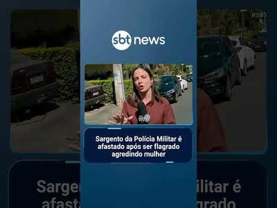 Sargento agrediu mulher em briga de trânsito e foi afastado no DF; Polícia investiga | #SBTBrasil