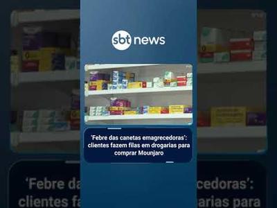 Clientes fazem filas em drogarias para comprar Mounjaro