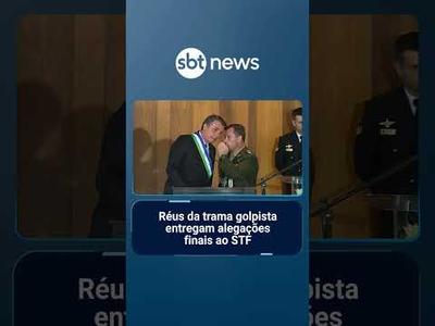 Réus da trama golpista entregam alegações finais ao STF | #SBTNoticias