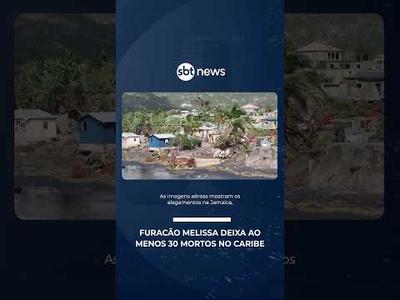 Furacão Melissa: inundações deixam ao menos 30 mortos no Caribe | #SBTNoticias