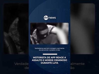 Motorista de app reage a assalto e morde criminoso durante luta | #PrimeiroImpacto