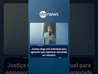 Justiça nega cela individual para agressor que espancou namorada em elevador | #SBTManhã