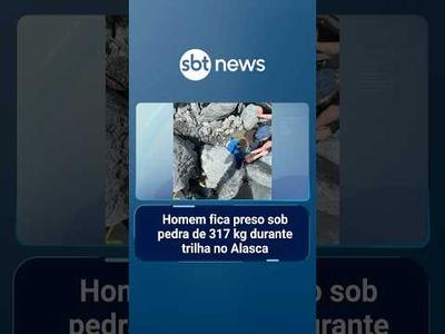 Homem fica preso sob pedra de 317 kg durante trilha no Alasca