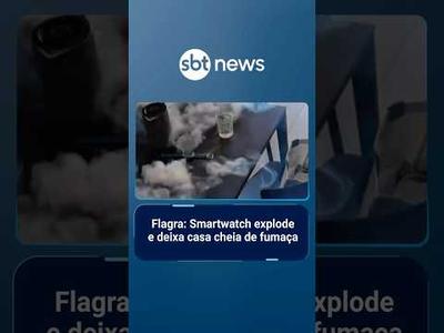 Flagra: Smartwatch explode e deixa casa cheia de fumaça | #SBTManhã