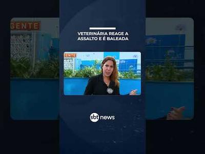 Veterinária é baleada ao tentar pegar celular durante assalto | #SBTManhã