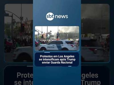 Protestos em Los Angeles se intensificam após Trump enviar Guarda Nacional