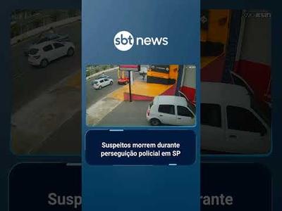 Perseguição na zona sul de SP termina com dois criminosos mortos e dois presos | #SBTBrasil