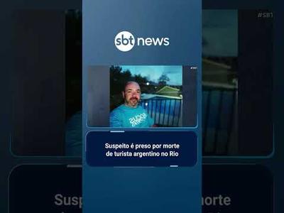 Suspeito de matar turista argentino no Rio é preso em São Paulo | #SBTBrasil