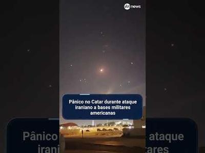Pânico no Catar durante ataque iraniano a bases militares americanas