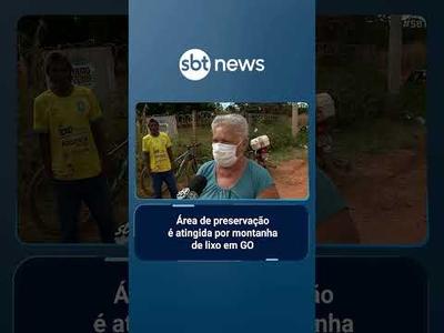 Montanha de lixo desaba em área de preservação ambiental no entorno do DF | #SBTBrasil