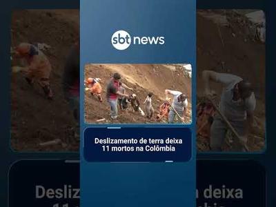 Deslizamento de terra deixa 11 mortos na Colômbia | #SBTNotícias
