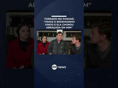 “A ficha não caiu”, diz pai de adolescente vítima do tornado no Paraná | #SBTManha