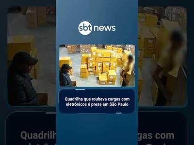 Quadrilha que roubava cargas com eletrônicos é presa em São Paulo | #SBTBrasil