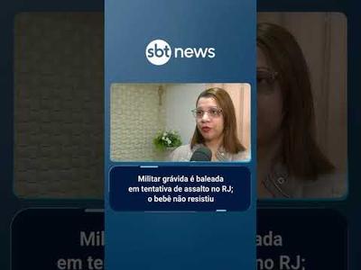 Sargento da Marinha grávida é baleada em tentativa de assalto na Baixada Fluminense | #SBTBrasil