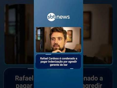 Rafael Cardoso é condenado a pagar indenização por agredir gerente de bar | #SBTNotícias