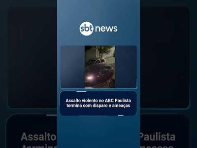 Assalto violento no ABC Paulista termina com disparo e ameaças contra motorista | #SBTManhã