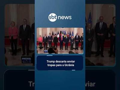 Trump descarta envio de tropas à linha de frente na Ucrânia, mas oferece apoio aéreo | #SBTBrasil