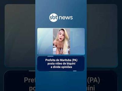 Prefeita de Marituba (PA) posta vídeo de biquíni e divide opiniões