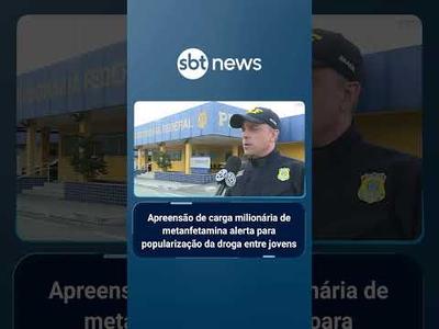 Polícia apreende 8 kg de metanfetamina disfarçados de suplemento no Rio | #SBTBrasil