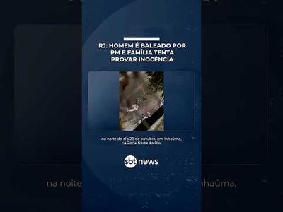 RJ: Policial atira em homem desarmado na porta de casa e família tenta provar inocência | #SBTManha