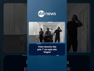Pedro Severino fala pela primeira vez após alta: "Alegria"