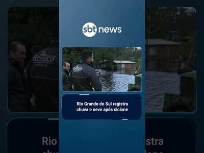 Ciclone provoca chuva e inundação no Rio Grande do Sul