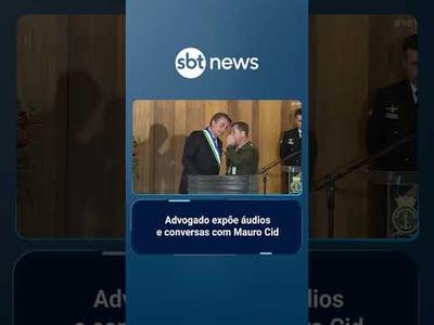 Advogado expõe áudios e prints de conversas com Cid sobre delação | #SBTBrasil