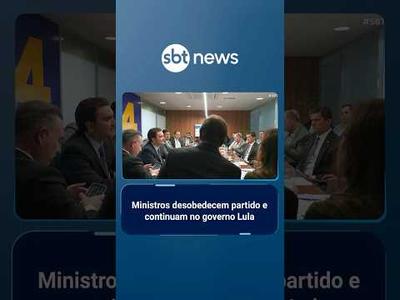 Ministros são punidos por seus partidos após desobedecerem ordem de saída do governo | #SBTBrasil