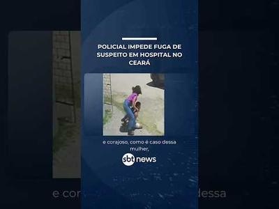 Policial civil impede fuga de suspeito em hospital no Ceará | #SBTManha