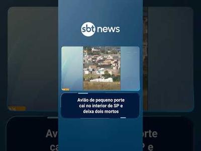 Avião de pequeno porte cai em São José do Rio Preto (SP) e deixa dois mortos #AloVoce