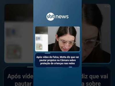 "Adultização": após vídeo de Felca, Motta diz que vai pautar projetos na Câmara | #SBTBrasil