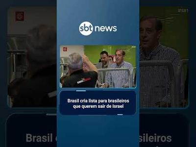 Brasil começa a mapear brasileiros que querem deixar Israel | #SBTBrasil