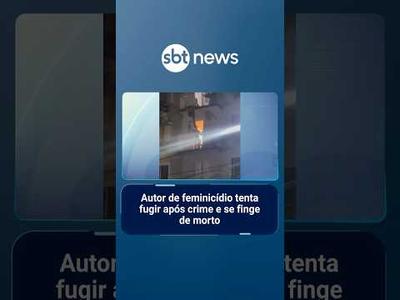 Autor de feminicídio tenta fugir após matar mulher e se finge de morto | #PrimeiroImpacto