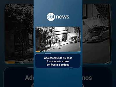 Adolescente de 15 anos é executado a tiros em frente a amigos | #AloVoce