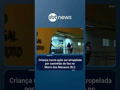 Criança morre após ser atropelada por caminhão de lixo no Morro dos Macacos (RJ) | #SBTBrasil