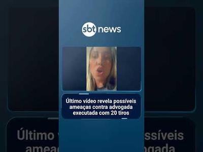 Último vídeo revela possíveis ameaças contra advogada executada com 20 tiros | #PrimeiroImpacto