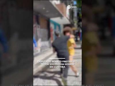 Deputado Renato Freitas (PT) troca socos com homem em Curitiba