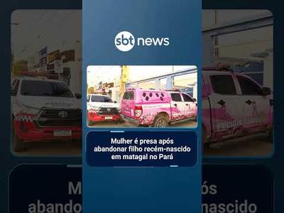 Mulher é presa após abandonar filho recém-nascido em matagal no Pará | #SBTNoticias