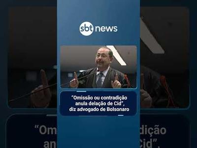 "Omissão ou contradição anula delação de Cid", diz advogado de Bolsonaro | #SBTNews