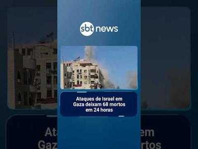 Ataques em Gaza deixam 68 mortos e cerca de 350 feridos em 24 horas | #SBTManhã