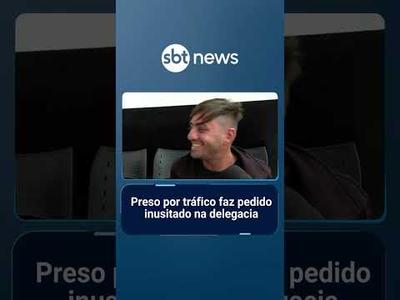 Traficante é preso e pede para ajustar calcinha fio dental na delegacia | #AloVoce